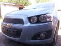 Защита радиатора Chevrolet Aveo 2012- black