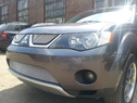 Защита радиатора для Mitsubishi OutLander XL 2006-2010г. хром