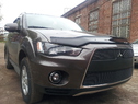 Защита радиатора Mitsubishi OutLander XL Рестайлинг 2010-2012г.