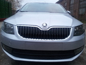 Защита радиатора Skoda Octavia A7 Elegance и Ambition с ПТФ 2013г.