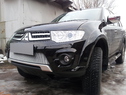 Защита радиатора Mitsubishi Pajero Sport 2 (2013-2016) Калуга хром