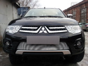 Защита радиатора Mitsubishi Pajero Sport 2 (2013-2016) Калуга хром