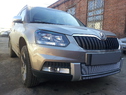 Защита радиатора Skoda Yeti outdoor с 2014г. хром