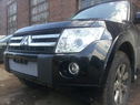 Защита радиатора Mitsubishi Pajero 4 c 2008-2011г. хром