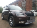 Защита радиатора Skoda Yeti City с парктроником хром