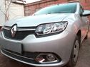 Защита радиатора Renault Logan 2014- (Privilege, Luxe Privilege) black низ