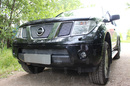 Защита радиатора Nissan Pathfinder (III) 2004-2010/Navara III (D40) 2005-2010  chrome