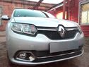 Защита радиатора Renault Logan 2014- (Privilege, Luxe Privilege) black низ