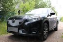 Защита радиатора  Mazda CX5 (2015-2017) chrome с парктроником верх