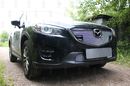 Защита радиатора  Mazda CX5 (2015-2017) chrome с парктроником верх