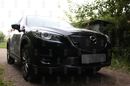 Защита радиатора Mazda CX5 (2015-2017) black с парктроником верх