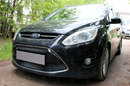 Защита радиатора Ford C-MAX (II) 2010-2015 ( 2 части) black комплект