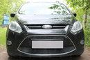 Защита радиатора Ford C-MAX (II) 2010-2015 ( 2 части) black комплект