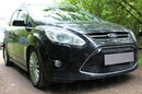 Защита радиатора Ford C-MAX (II) 2010-2015 ( 2 части) black комплект