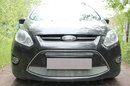 Защита радиатора Ford C-MAX (II) 2010-2015 ( 2 части) chrome комплект