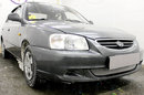 Защита радиатора Hyundai Accent (ТагАЗ) II 2001-2012г.в. chrome