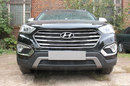 Защита радиатора Hyundai Grand Santa Fe III 2013-2015 black