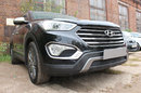 Защита радиатора Hyundai Grand Santa Fe III 2013-2015 black