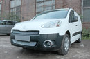 Защита радиатора Peugeot Partner II с 2011г.в(2шт.) хром