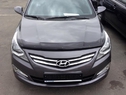 Дефлектор капота HYUNDAI SOLARIS (2014-2017) "SIM" 