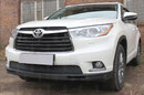 Защита радиатора Toyota HIGHLANDER III (U50) 2014 black низ