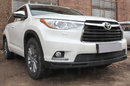 Защита радиатора Toyota HIGHLANDER III (U50) 2014 black низ